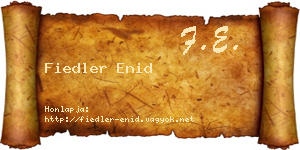 Fiedler Enid névjegykártya